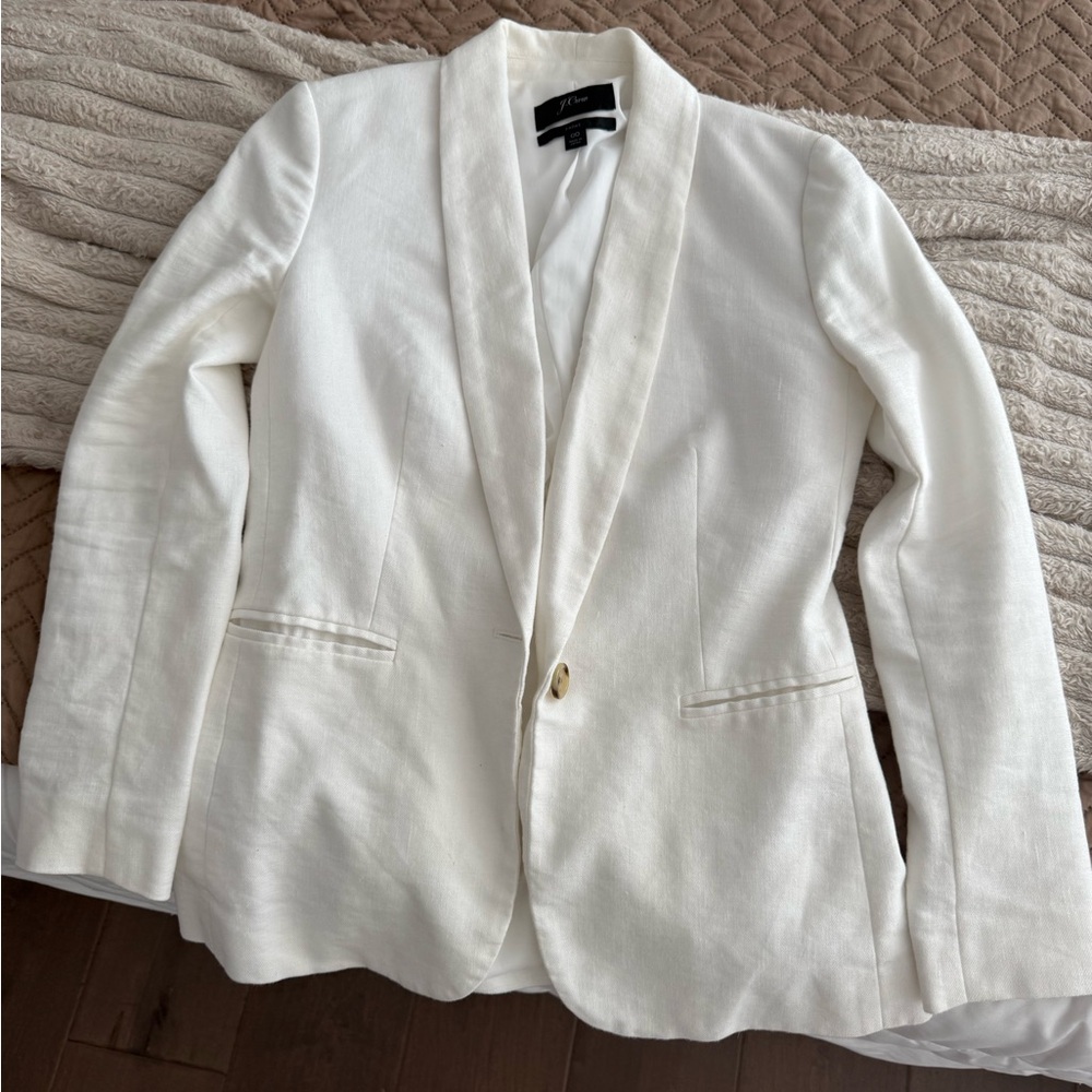 J. Crew Ivory Parke Blazer